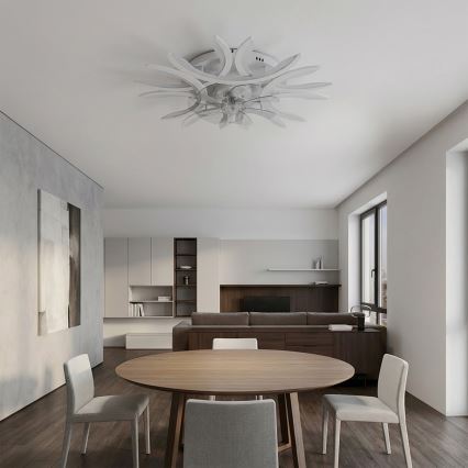 Brilagi - LED prigušiva plafonski ventilator LED/70W/230V Ø 76 cm bela + daljinski upravljač
