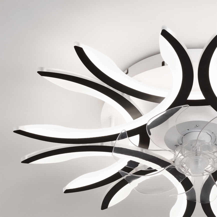 Brilagi - LED prigušiva plafonski ventilator LED/70W/230V 3000-6500K prečnik 76 cm crna + daljinski upravljač