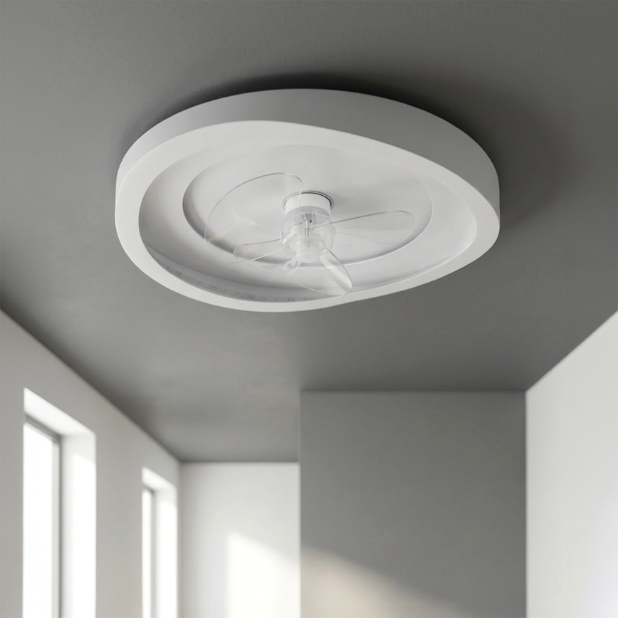 Brilagi - LED prigušiva stropni ventilator LED/80W/230V 3000-6500K prečnik 50 cm bela + daljinski upravljač