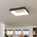 BRILAGI - LED prigušiva plafonsko svetlo FALCON II LED/80W/230V 3000-6500K 40x40 cm crna + daljinski upravljač