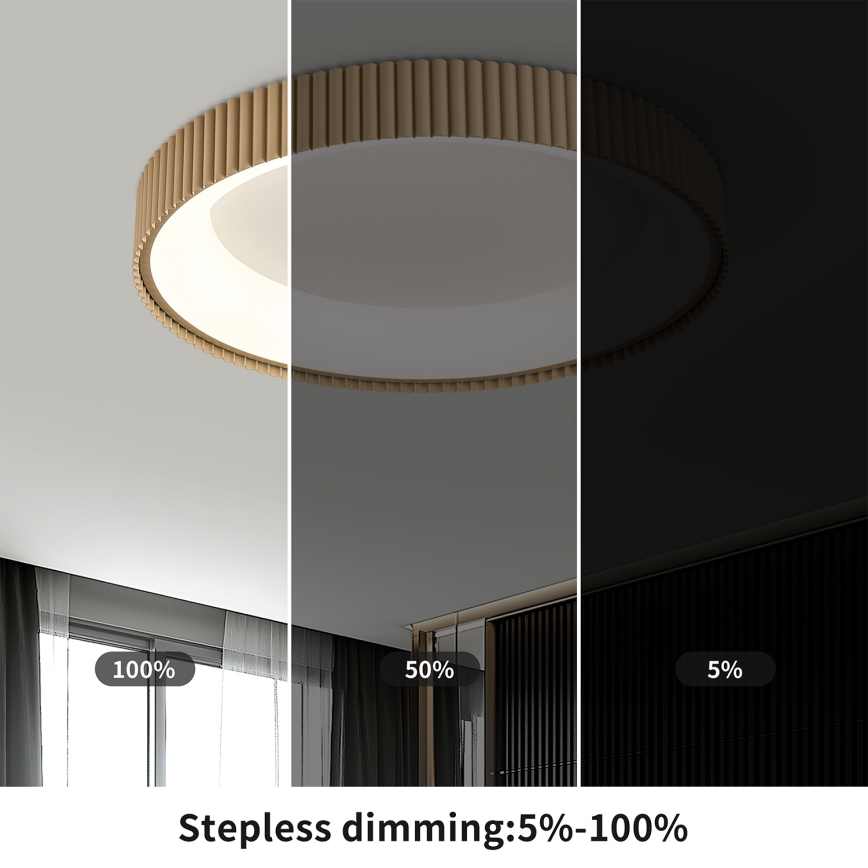 Brilagi - LED prigušiva plafonska lampa FALCON MODERN LED/54W/230V 3000-6500K 60 cm bež + daljinski upravljač