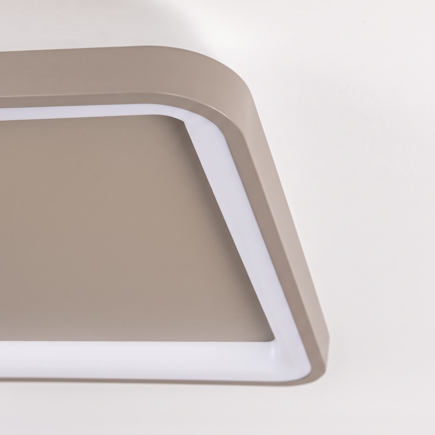 BRILAGI - LED prigušiva plafonska svetiljka FALCON SLIM LED/50W/230V 3000-6500K 50x50 cm bež + daljinski upravljač
