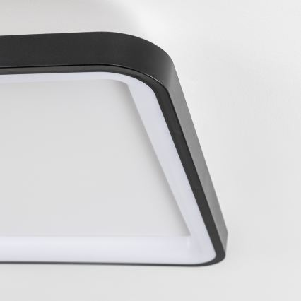 Brilagi - LED prigušiva plafonska lampa FALCON SLIM LED/50W/230V 3000-6500K 50x50 cm crna + daljinski upravljač