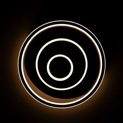 BRILAGI - LED prigušiva plafonska svetiljka IRIS LED/83W/230V 3000-6000K 46x50 cm crna + daljinski upravljač