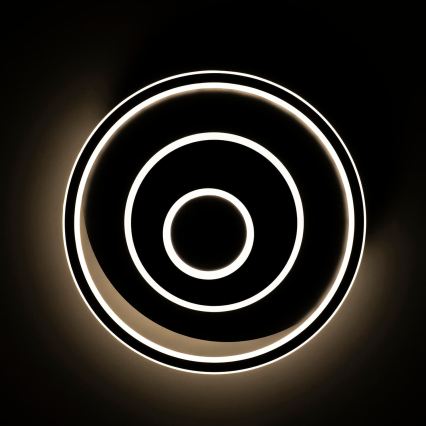 BRILAGI - LED prigušiva plafonska svetiljka IRIS LED/83W/230V 3000-6000K 46x50 cm crna + daljinski upravljač