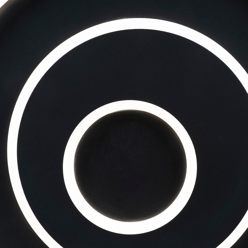 BRILAGI - LED prigušiva plafonska svetiljka IRIS LED/83W/230V 3000-6000K 46x50 cm crna + daljinski upravljač