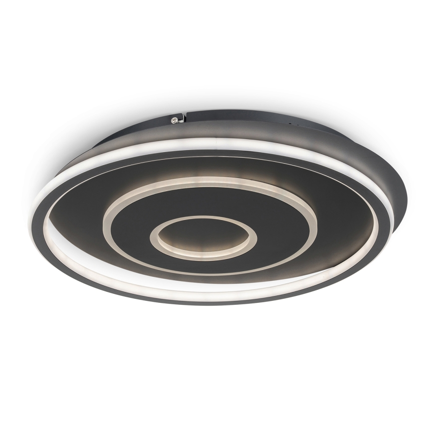 BRILAGI - LED prigušiva plafonska svetiljka IRIS LED/83W/230V 3000-6000K 46x50 cm crna + daljinski upravljač