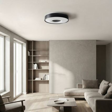 Brilagi - LED prigušiva stropna lampa JAMIS LED/48W/230V 3000-6500K prečnik 39 cm crna + daljinski upravljač