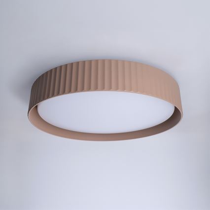 Brilagi - LED prigušiva plafonska svetiljka LUCIA LED/48W/230V 3000-6500K prečnik 41 cm braon + daljinski upravljač