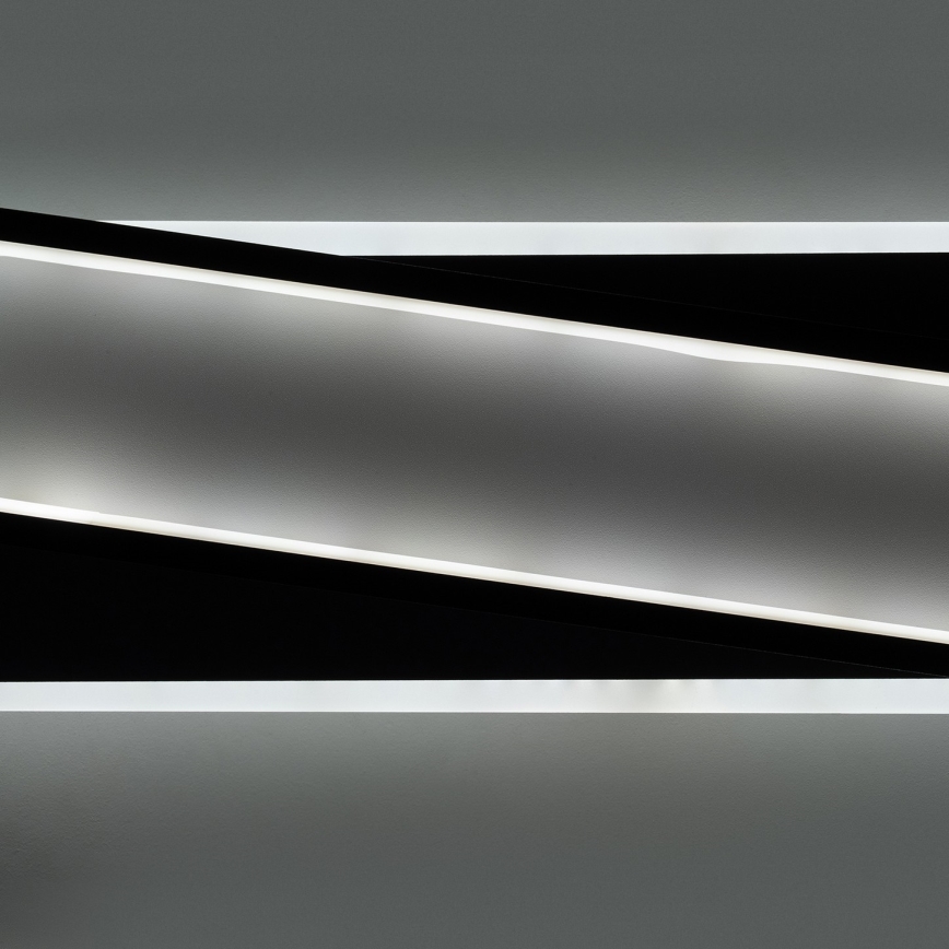 BRILAGI - LED prigušiva stropna svetiljka OUTLINE LED/52W/230V 3000-6000K 15x60 cm bela/crna + daljinski upravljač
