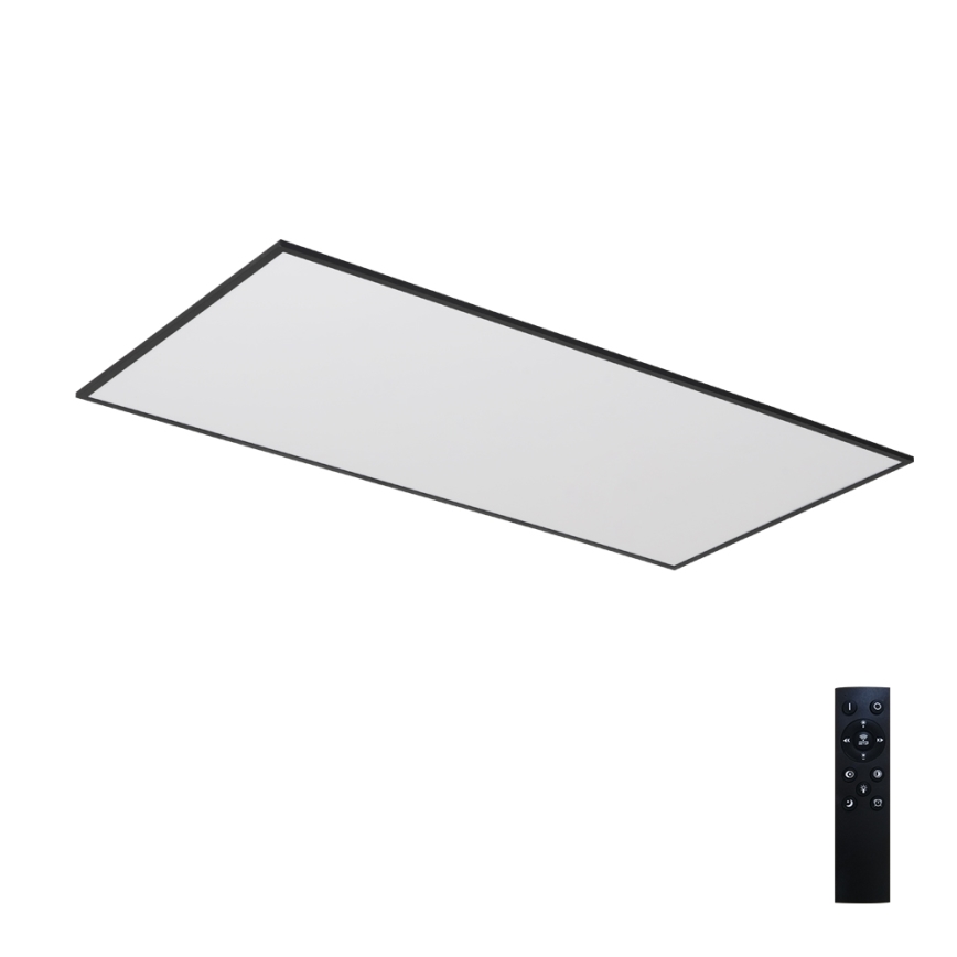 Brilagi - prigušiva LED plafonska svetiljka SLIMFRAME LED/80W/230V 120x60 cm 3000-6000K crna + daljinski upravljač