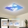 Brilagi - LED prigušiva plafonsko svetlo SLIMFRAME SKY LED/58W/230V 60x60 cm 3000-6000K srebrna/plava + sa daljinskim upravljačem