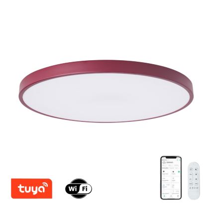 Brilagi - LED prigušiva svetiljka POOL SMART LED/100W/230V pr. 80 cm Wi-Fi Tuya + daljinski upravljač bordo