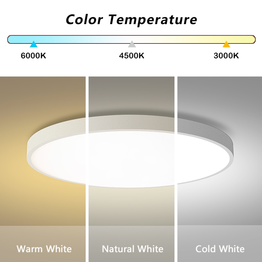 Brilagi - LED prigušiva plafonska svetiljka POOL SMART LED/100W/230V 3000-6000K prečnika 80 cm Wi-Fi Tuya bela + daljinski upravljač