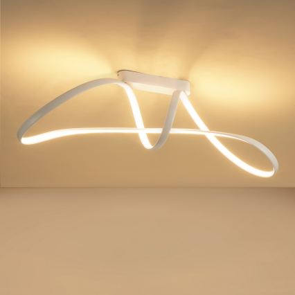 Brilagi - LED prigušiva prislonjena plafonska svetiljka TWISTER LED/60W/230V 3000-6000K bela + daljinski upravljač