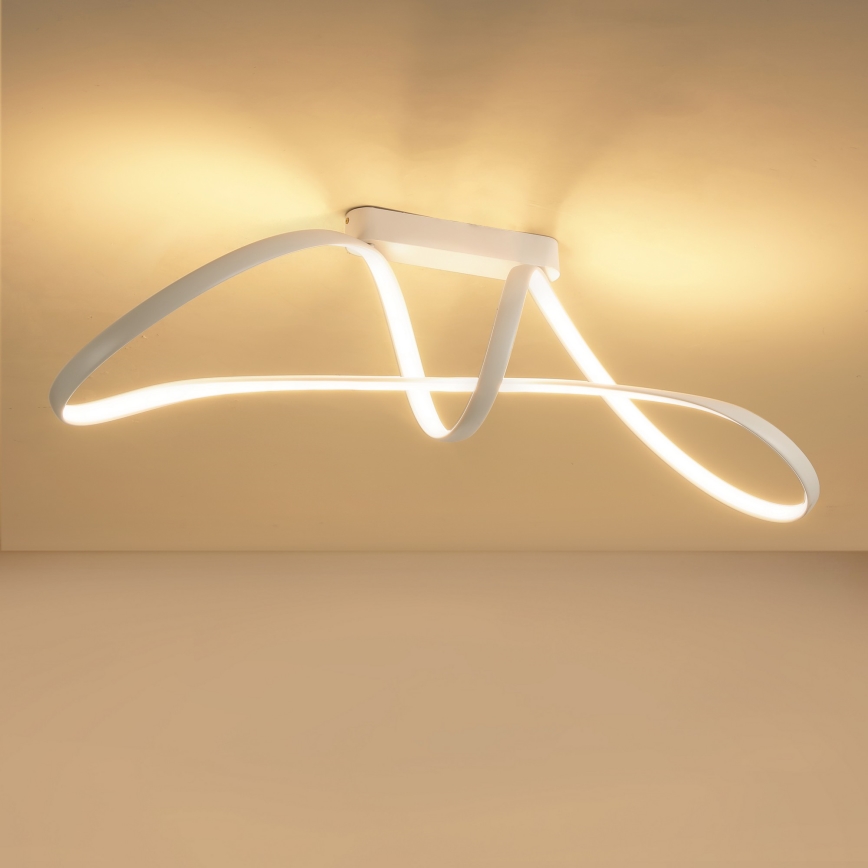 Brilagi - LED prigušiva prislonjena plafonska svetiljka TWISTER LED/60W/230V 3000-6000K bela + daljinski upravljač