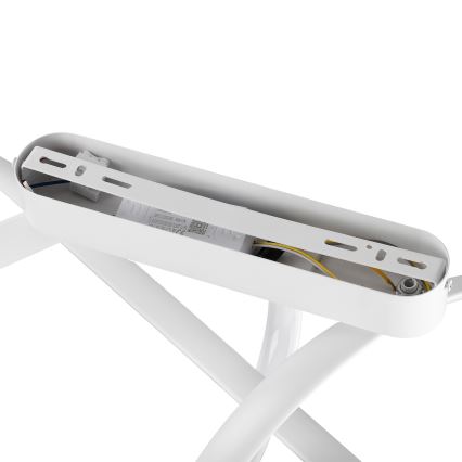 Brilagi - LED prigušiva prislonjena plafonska svetiljka TWISTER LED/60W/230V 3000-6000K bela + daljinski upravljač