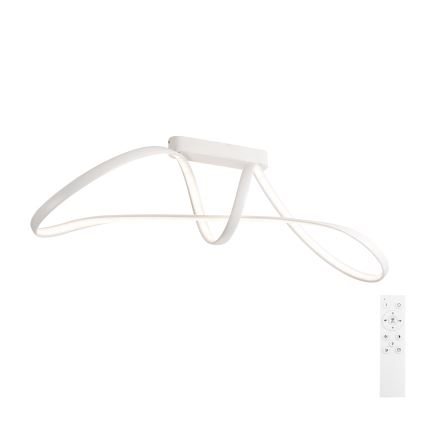Brilagi - LED prigušiva prislonjena plafonska svetiljka TWISTER LED/60W/230V 3000-6000K bela + daljinski upravljač