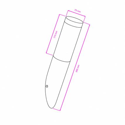BRILAGI - LED prigušiva spoljna zidna lampa ELIA 1xE27/6W/230V 2700-6500K IP44 Wi-Fi antracit
