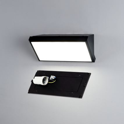 Brilagi - LED prigušiva spoljašnje zidno svetlo TRIANGLE 1xE27/6W/230V 2700-6500K IP65 crna