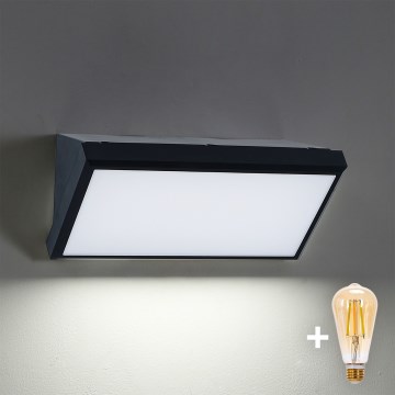 Brilagi - LED prigušiva spoljašnje zidno svetlo TRIANGLE 1xE27/6W/230V 2700-6500K IP65 crna