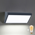 Brilagi - LED prigušiva spoljno zidno svetlo TRIANGLE 1xE27/6W/230V 2700-6500K IP65 antracit