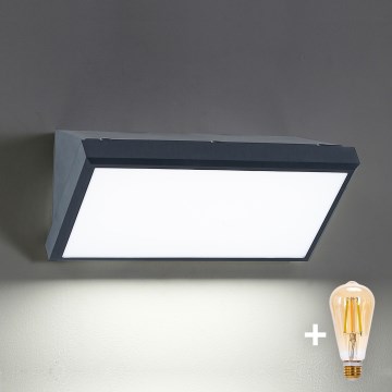 Brilagi - LED prigušiva spoljno zidno svetlo TRIANGLE 1xE27/6W/230V 2700-6500K IP65 antracit