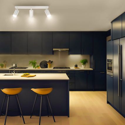 Brilagi - LED RGBW prigušiva spot svetiljka SELE 3xGU10/4,8W/230V 3000K bela + daljinski upravljač
