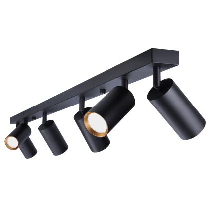Brilagi - LED RGBW prigušiva spot svetiljka SELE 6xGU10/6,5W/230V 2700-6500K crna/zlatna