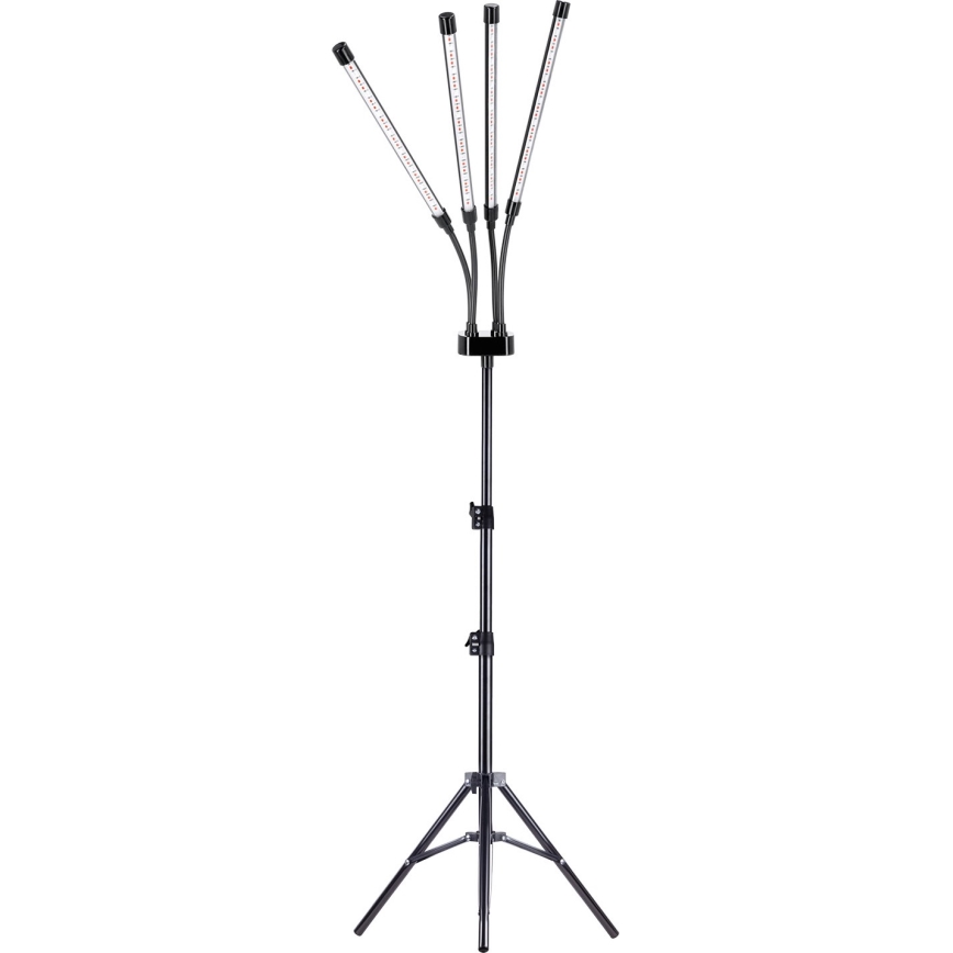 Brilagi - VITABLOOM LED prigušiva fleksibilna stojeća lampa za gajenje biljaka 4xLED/7,5W/230V crna