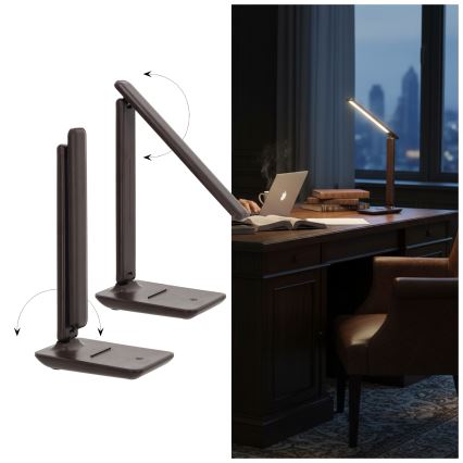 Brilagi - LED prigušiva stona lampa MODO LED/7W/230V 3000/4000/6500K braon
