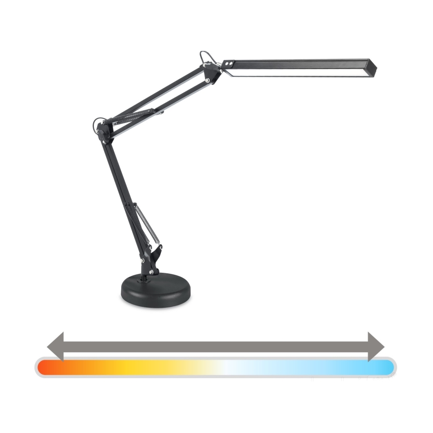 Brilagi - LED prigušiva stona lampa 2u1 USB VARIO LED/14W/5V 3000-6000K crna