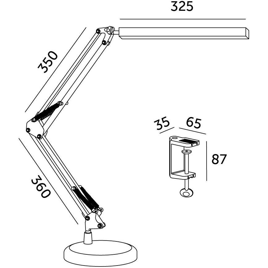 Brilagi - LED prigušiva stona lampa 2u1 USB VARIO LED/14W/5V 3000-6000K crna
