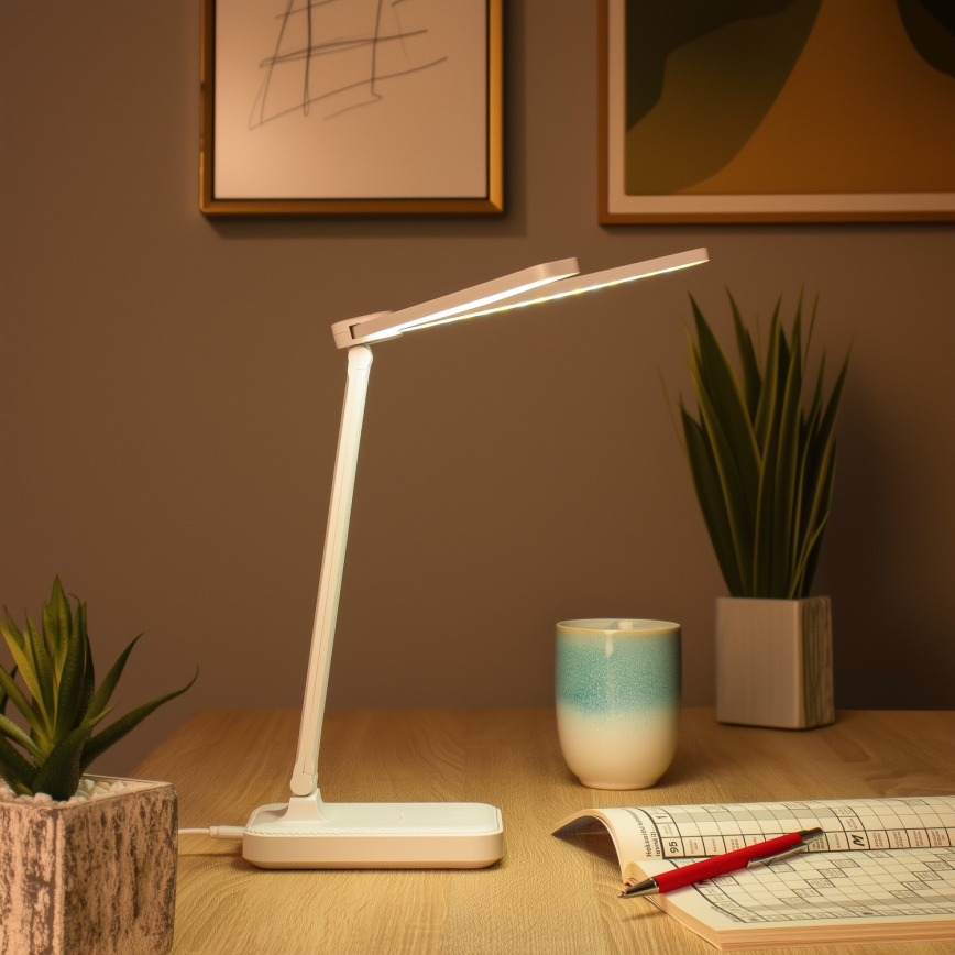 BRILAGI - LED prigušiva stona lampa MODO DUO LED/8W/5V 3000/4000/6500K bela