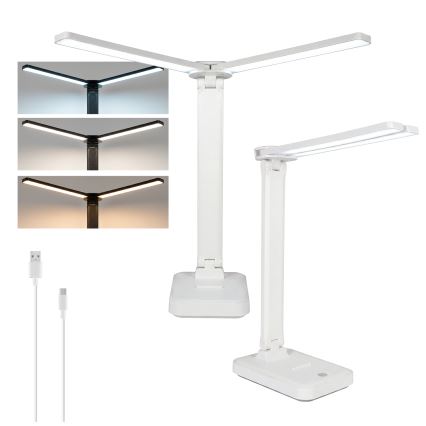 BRILAGI - LED prigušiva stona lampa MODO DUO LED/8W/5V 3000/4000/6500K bela