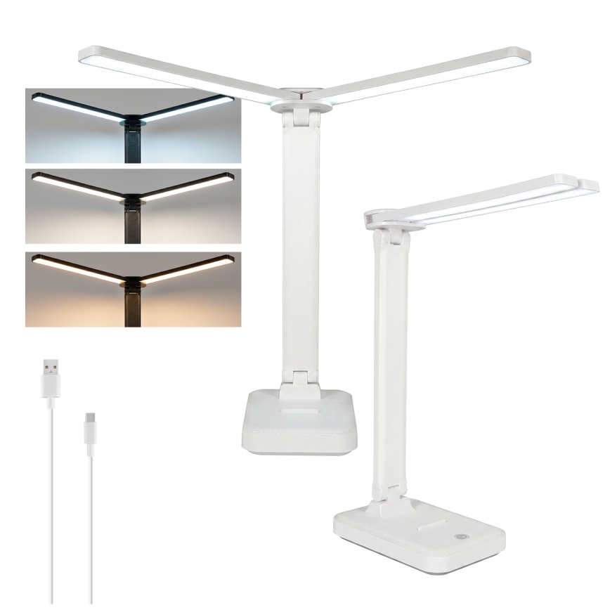BRILAGI - LED prigušiva stona lampa MODO DUO LED/8W/5V 3000/4000/6500K bela