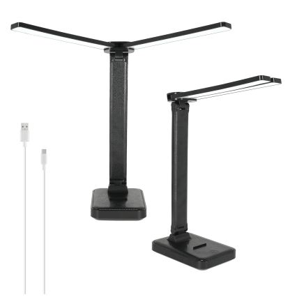 BRILAGI - LED prigušiva stona lampa MODO DUO LED/8W/5V 3000/4000/6500K crna