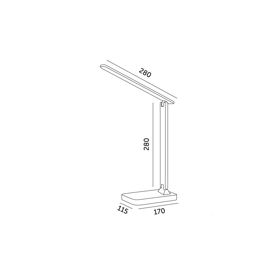Brilagi - LED prigušiva stona lampa MODO LED/7W/230V 3000/4000/6500K bela