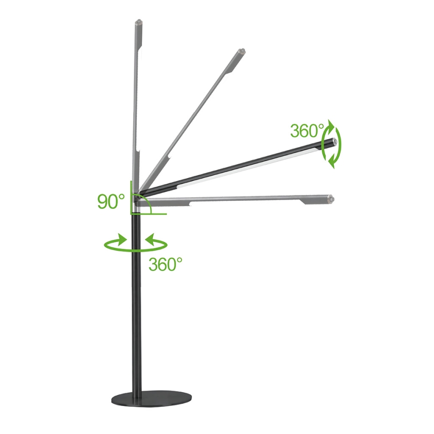 Brilagi - LED prigušiva dodirna stona lampa VARIO LED/7W/230V 3000-6500K CRI 96 crna