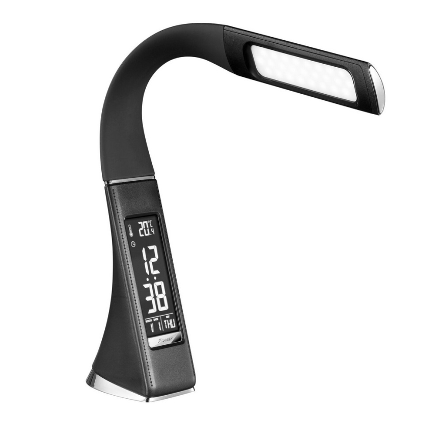 Brilagi - LED prigušiva stona lampa sa displejem PELLE LED/7W/230V crna
