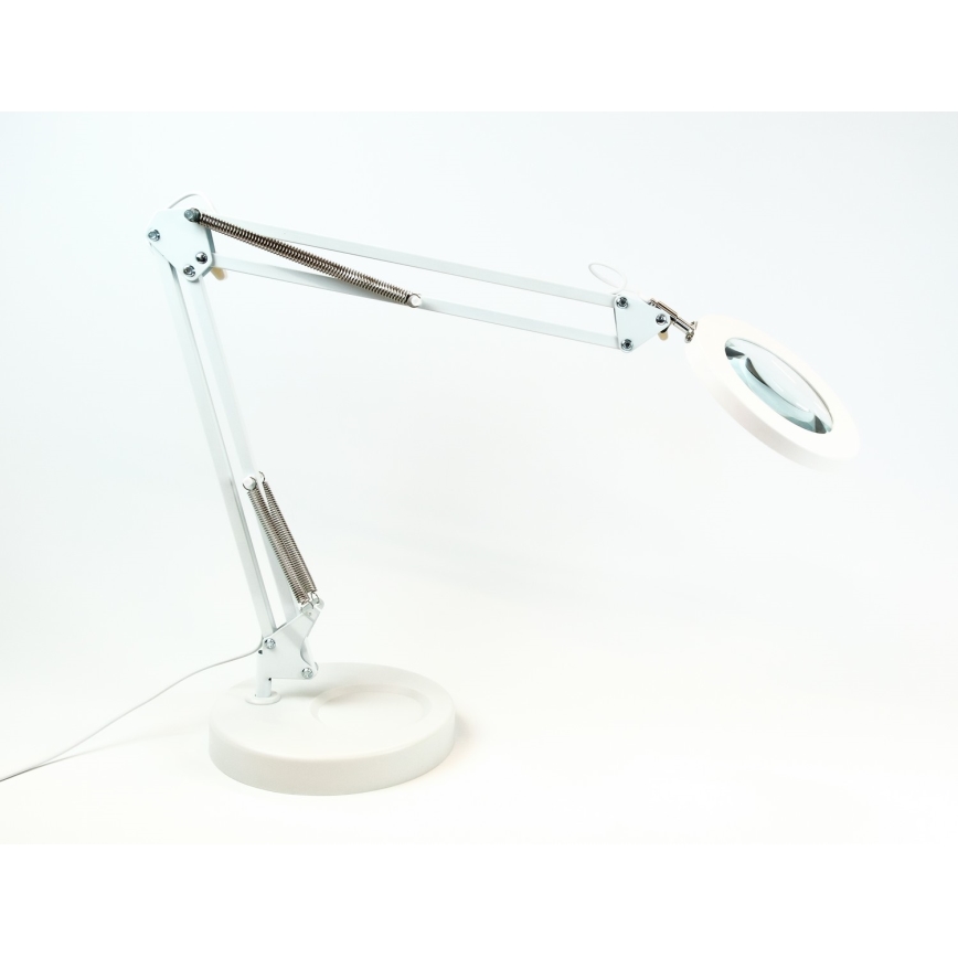 Brilagi - LED prigušiva stona lampa sa lupom LENS LED/12W/5V 3000/4200/6000K bela