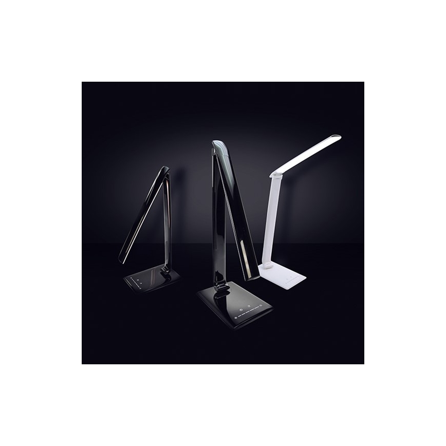 Brilagi - LED prigušiva stona lampa sa USB priključkom LED/12W/230V crna