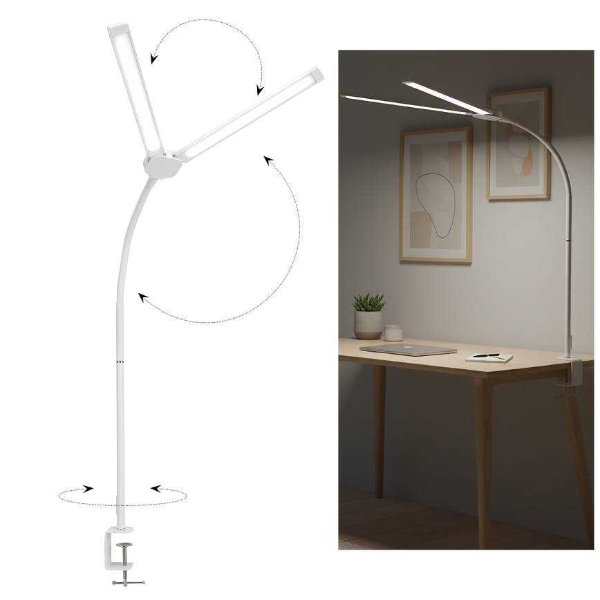 BRILAGI - LED prigušiva stona lampa USB VARIO LED/14W/5V 3000-6000K bela