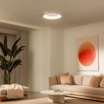 Brilagi - LED prigušiva plafonska lampa FALCON SLIM LED/42W/230V 3000-6500K prečnik 50 cm bela + daljinski upravljač