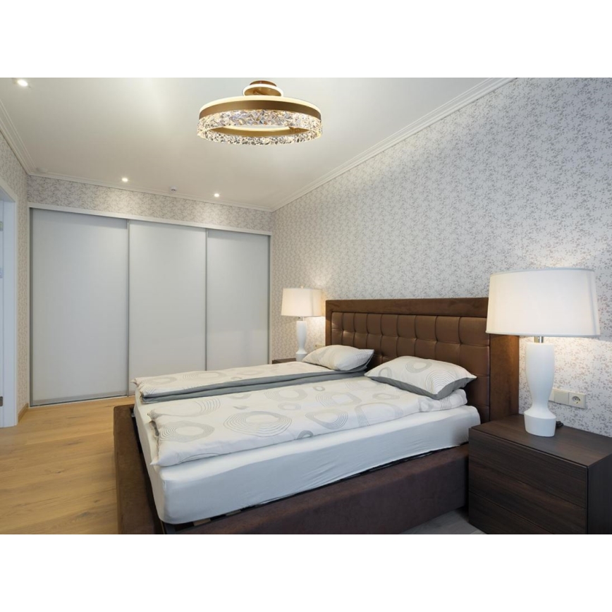 Brilagi - LED prigušiva plafonska svetiljka LED/86W/230V 3000-6500K zlatna + daljinski upravljač