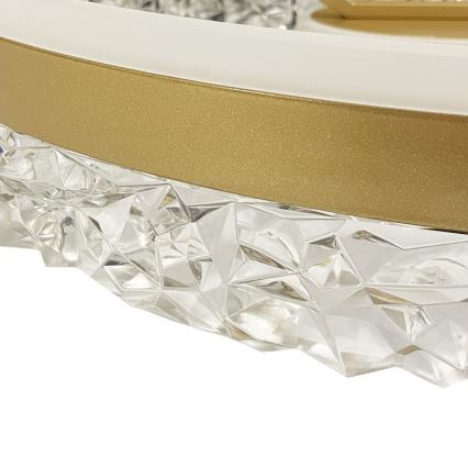 Brilagi - LED prigušiva plafonska svetiljka LED/86W/230V 3000-6500K zlatna + daljinski upravljač