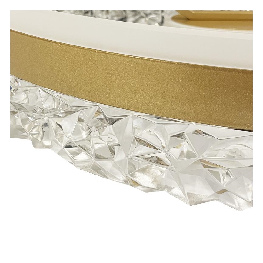Brilagi - LED prigušiva plafonska svetiljka LED/86W/230V 3000-6500K zlatna + daljinski upravljač