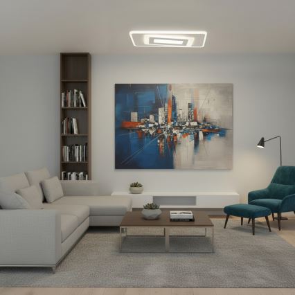Brilagi - LED prigušiva plafonska svetiljka MODERN LED/51W/230V 3000-6000K 20x40 cm + daljinski upravljač