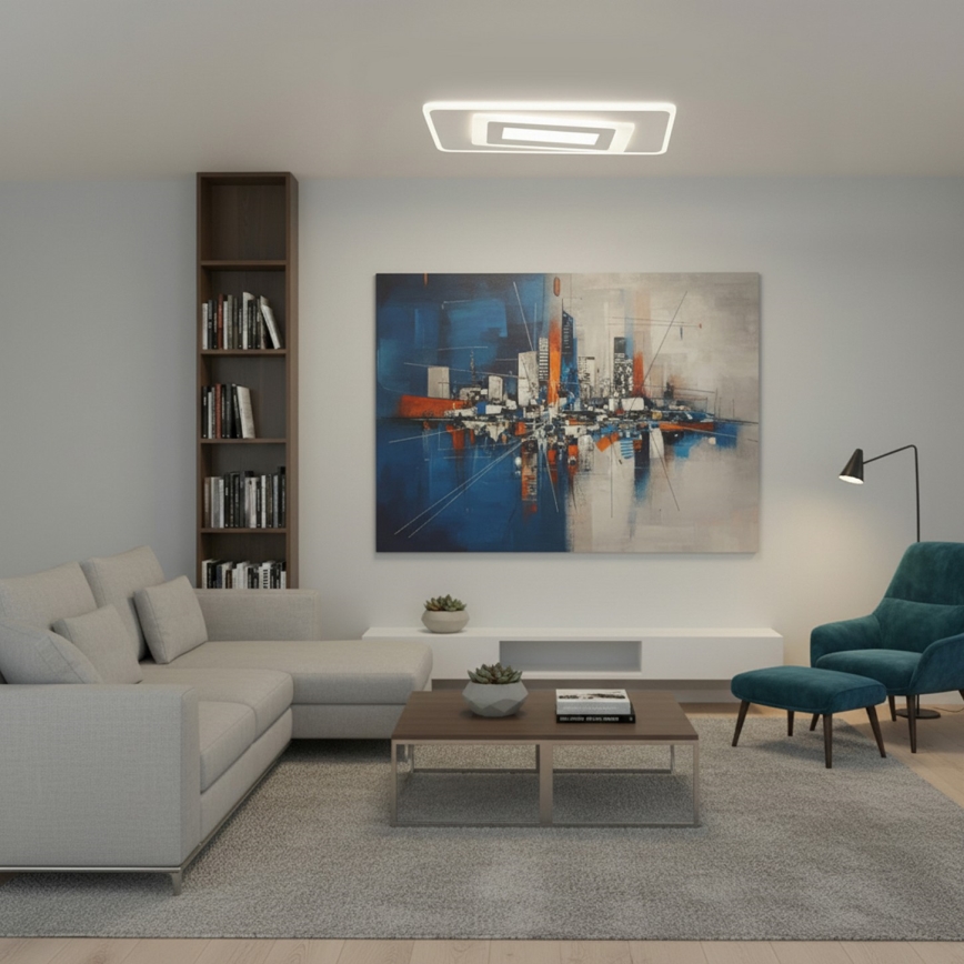 Brilagi - LED prigušiva plafonska svetiljka MODERN LED/51W/230V 3000-6000K 20x40 cm + daljinski upravljač