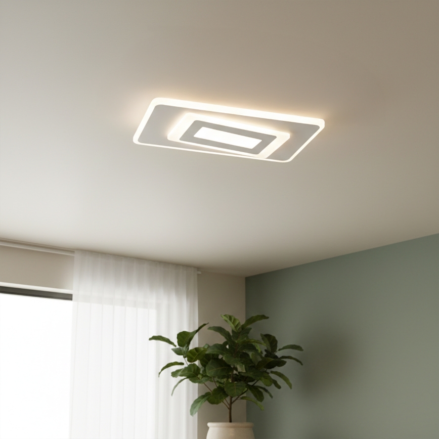 Brilagi - LED prigušiva plafonska svetiljka MODERN LED/51W/230V 3000-6000K 20x40 cm + daljinski upravljač